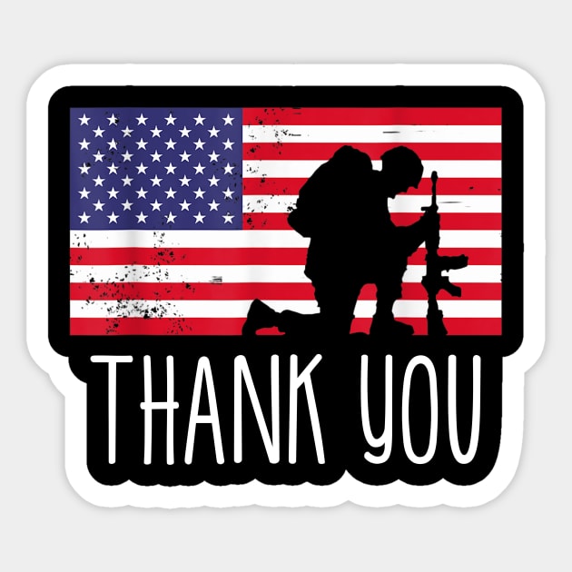 Thank You Veterans Sticker by Barnard